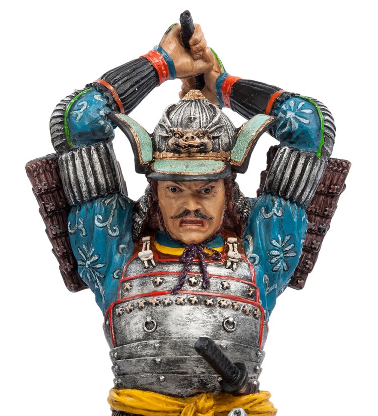 Статуэтка Японский воин Veronese WS-732, портретный вид