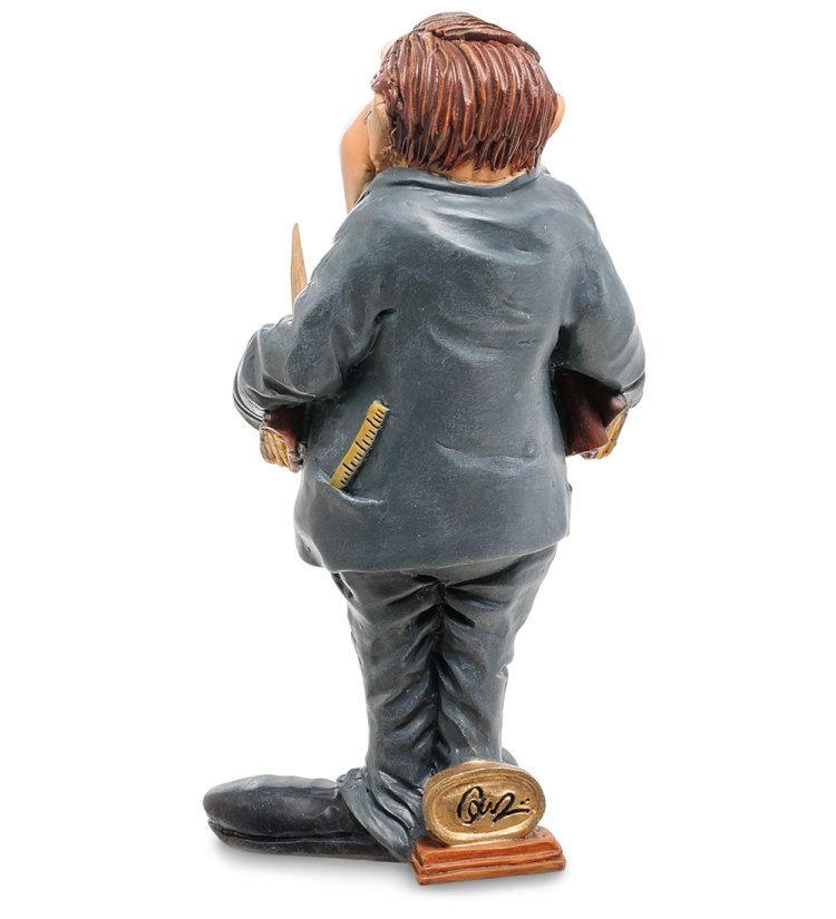 Статуэтка Улыбающийся Учитель The Comical World of Stratford RV-923, оборотная сторона