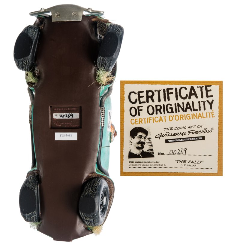 Статуэтка Бирюзовая Гоночная Машина - The Rally Car Forchino FO-85088, сертификаты