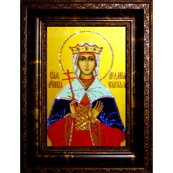 Икона с кристаллами Swarovski - Людмила