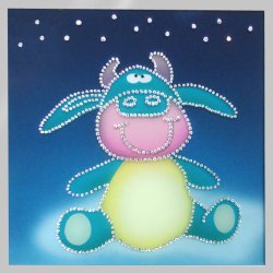 Картина Бычок сказочный c кристаллами Swarovski