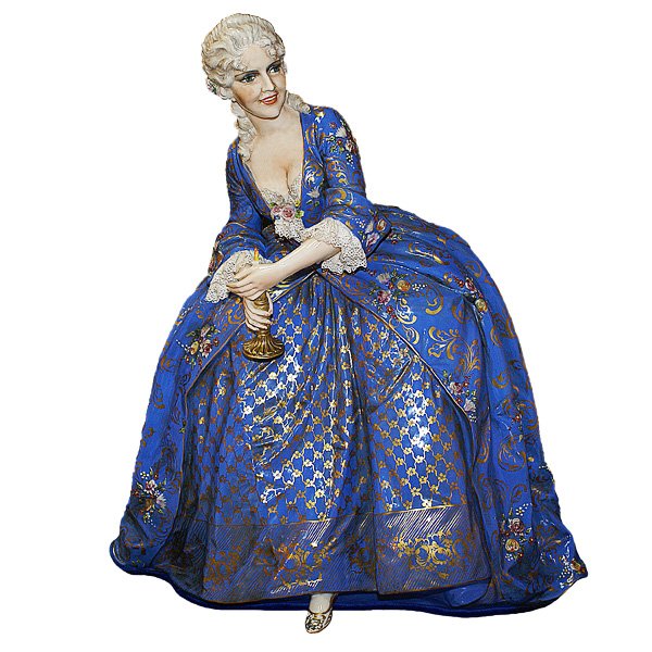 Фарфоровая статуэтка Дамский Сигнал любви Elite & Fabris 314blu/EL