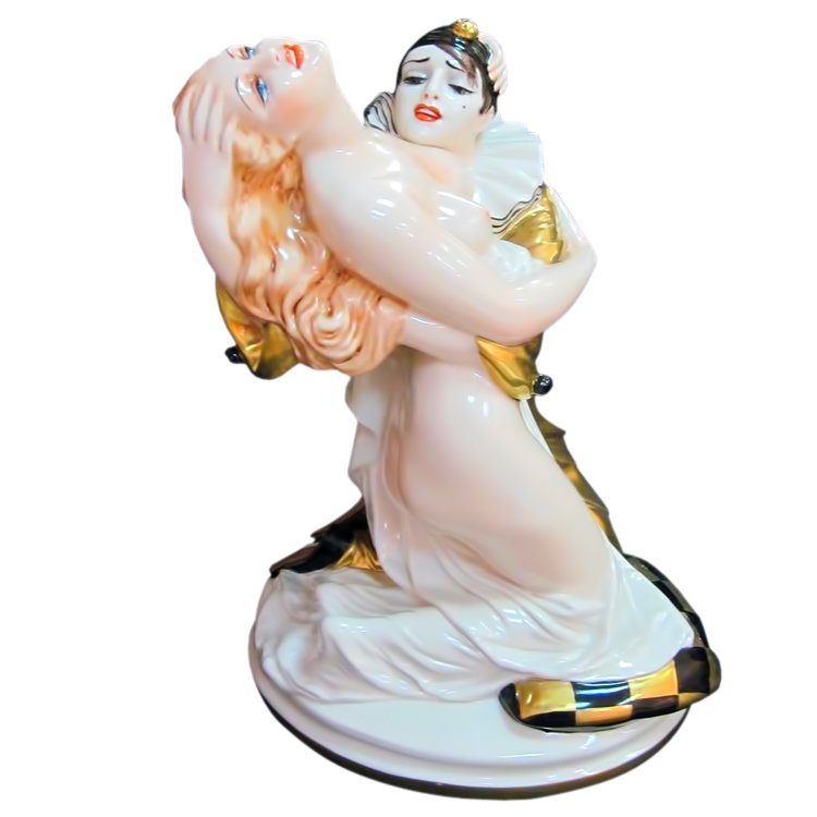 Статуэтка из фарфора Танец Наслаждения Elite & Fabris 32oro/EL