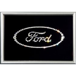 Картина Логотип Форд c кристаллами Swarovski