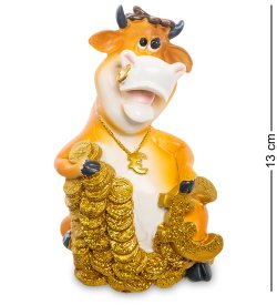 Копилка Денежный Бык с Евро символ 2021 года