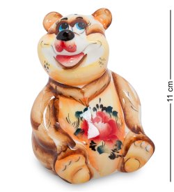Фигурка Потапыч Цветная гжель