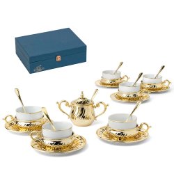 Набор для чая на 6 персон Золотые Волны
