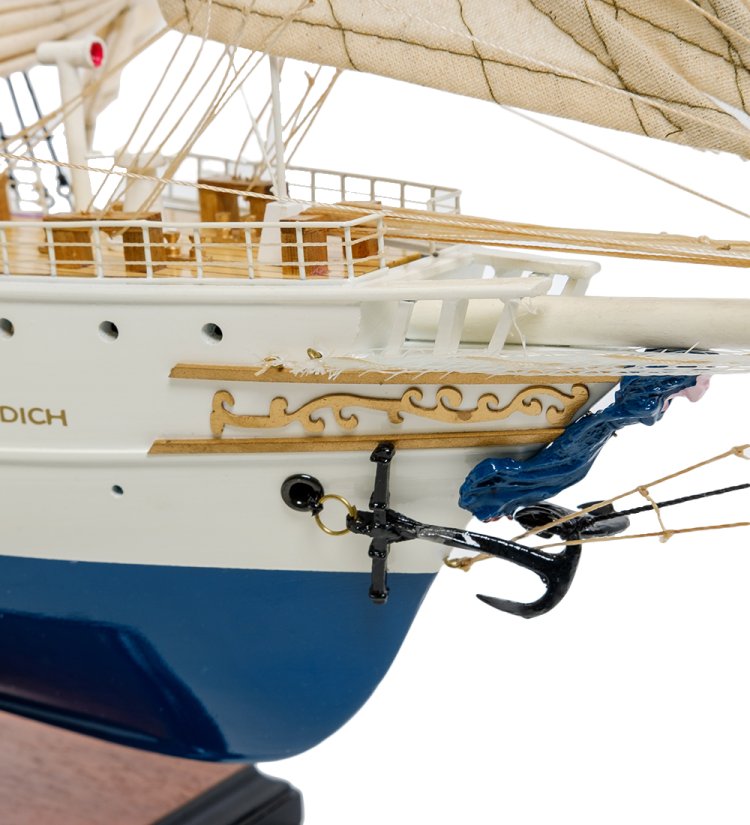 Модель норвежского корабля Christian Radich 1937 г. фото носа