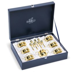 Чайный набор на 6 персон (Золотой)