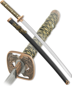 Катана самурайский меч, Черные ножны