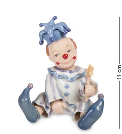 Статуэтка из фарфора Клоун с волшебной палочкой