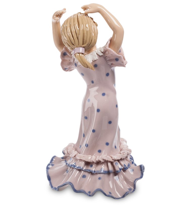 Статуэтка из керамики Танцующая девочка Pavone CMS-20/27, фотография со спины
