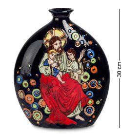 Ваза из фарфора для цветов Иисус Христос и дети