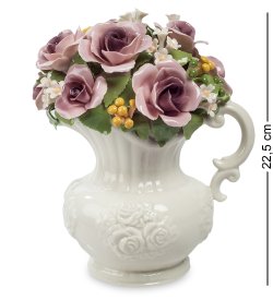 Керамическая статуэтка Кувшин с цветами