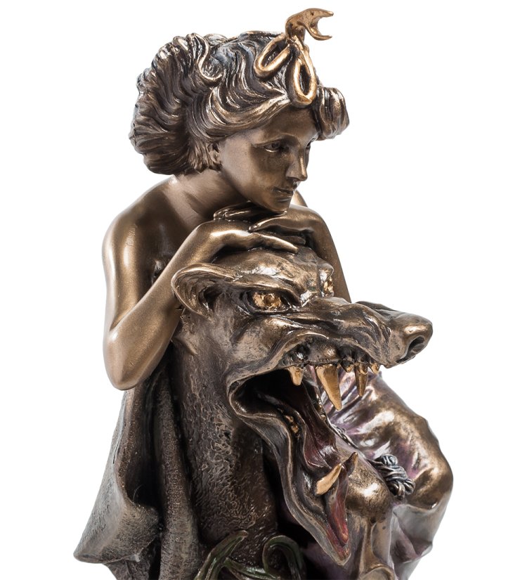 Статуэтка Дама - Альфонс Муха Veronese WS-584, портретный вид