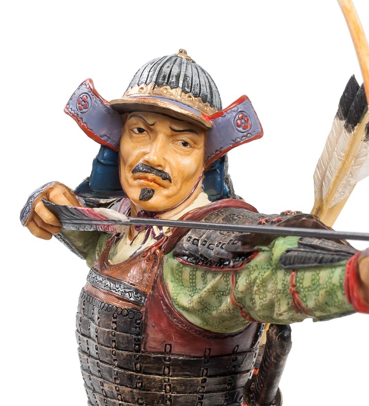 Статуэтка Самурай на охоте Veronese WS-733, портретный вид