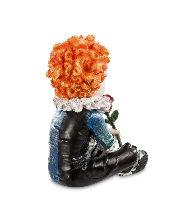 Статуэтка в стиле Фэнтези Шут с розой Veronese WS-394, оборотная сторона