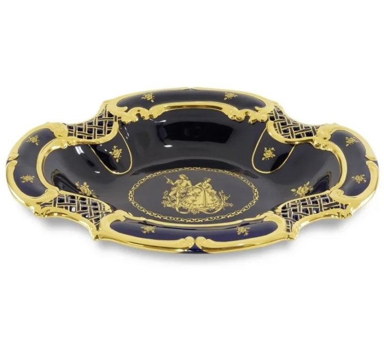 Овальное Блюдо коллекция Amante Blu Migliore De Luxe 27278 