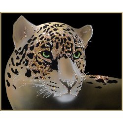 Картина Тигренок Симба c кристаллами Swarovski