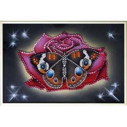 Картина Сияние Махаона c кристаллами Swarovski