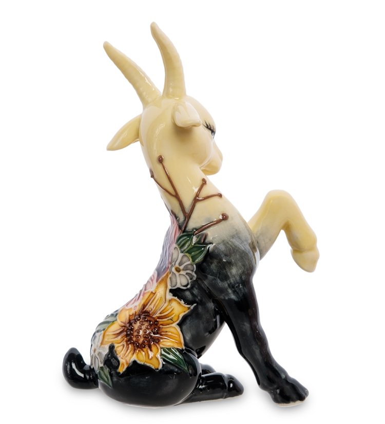 Статуэтка из фарфора Грациозная Коза Pavone JP-71/25, оборотная сторона