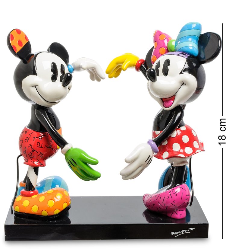 Статуэтка Микки и Минни Маус на подставке Disney by Britto