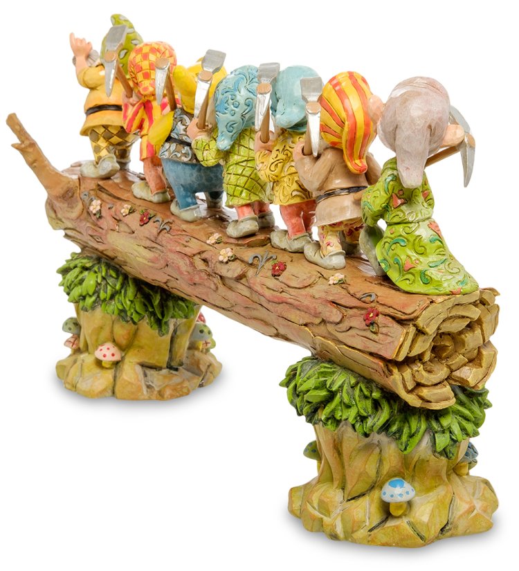 Статуэтка Семь гномов - Возвращение домой Disney Traditions, оборотная сторона