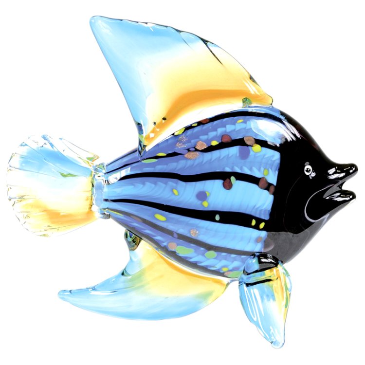 Статуэтка из Муранского стекла Голубая Рыбка