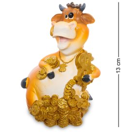 Копилка Денежный Бык с Долларом символ 2021 года