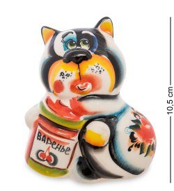 Фигурка Кот Сластена Цветная гжель
