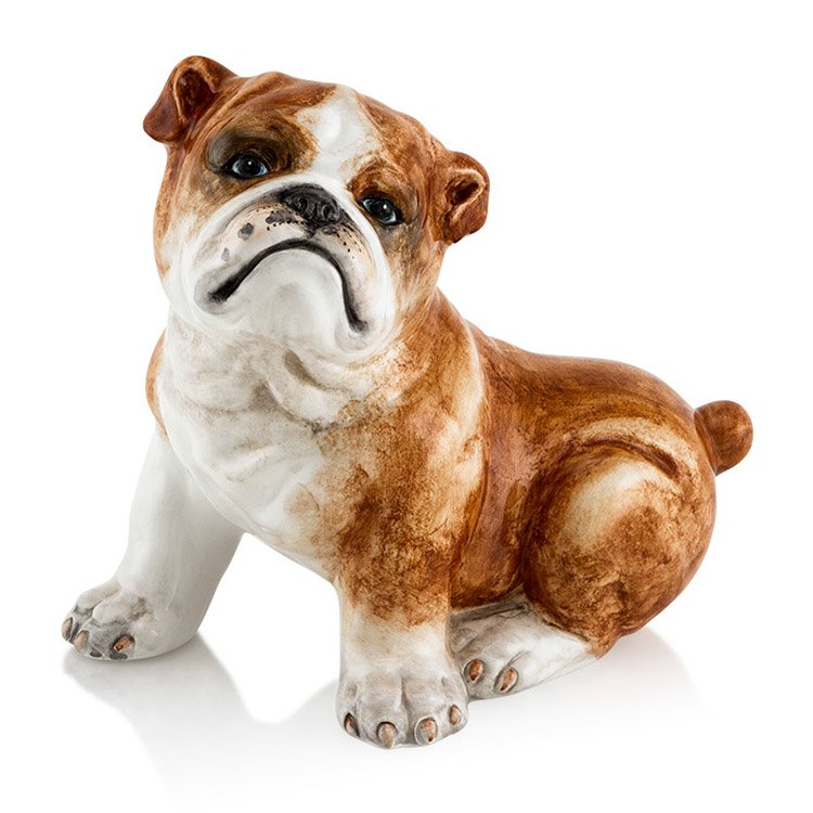 Статуэтка из керамики Щенок бульдога