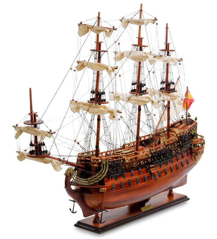 Модель испанского линейного корабля San Felipe 1690 г.