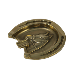 Пепельница в виде Подковы, золотая