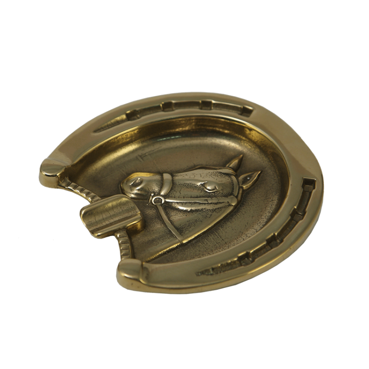 Пепельница в виде Подковы, золотая Alberti Livio AL-113