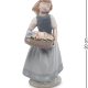 Статуэтка из фарфора Девочка с корзиной цветов в руках Pavone CMS-20/25