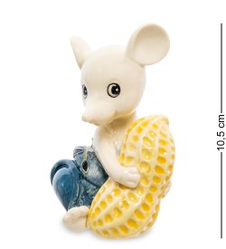 Статуэтка из фарфора Мышонок с орешком