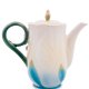 Заварочный чайник из фарфора Герань Pavone FM-61/ 1, фотография сбоку