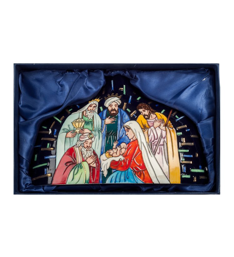 Фарфоровая ваза Рождество Христово Pavone JP-40/10, фотография в упаковке