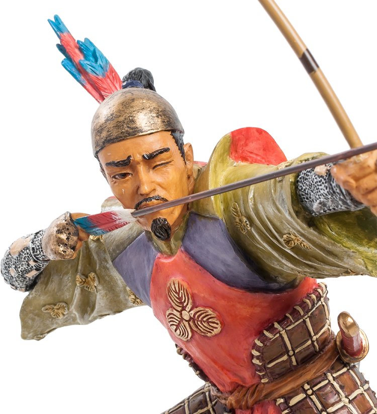 Статуэтка Самурай - Стрелок Veronese WS-736, портретный вид
