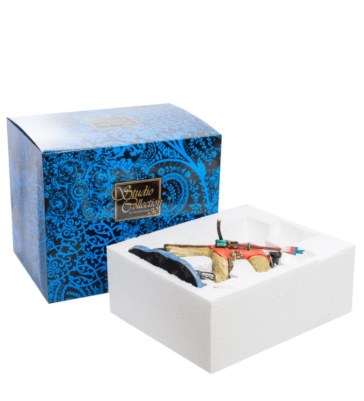 Статуэтка Самурай - Стрелок Veronese WS-736, упаковочный вид