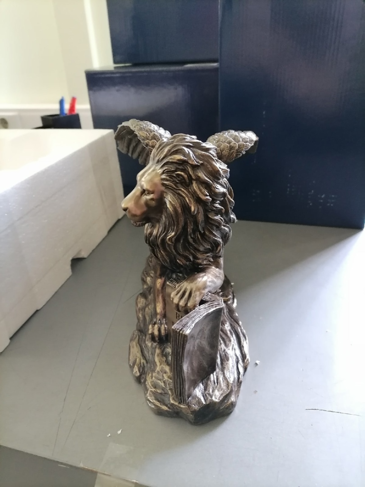 Статуэтка Лев святого Марка Veronese WS-886, фото со склада вид сверху