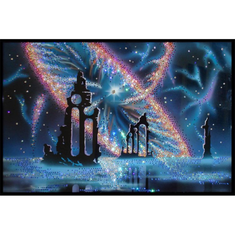 Картина Космическая мистерия c кристаллами Swarovski