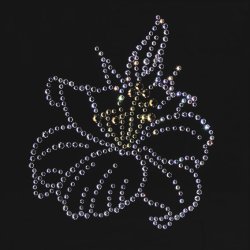 Картина Цветок лилии c кристаллами Swarovski