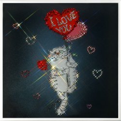 Картина Любовь окрыляет c кристаллами Swarovski