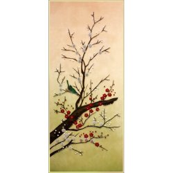 Картина Цветущая сакура c кристаллами Swarovski