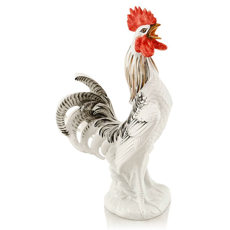Статуэтка из керамики Петух цветной