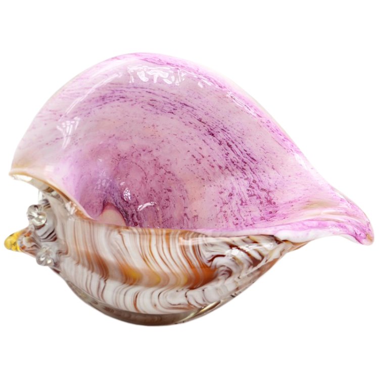 Статуэтка из Муранского стекла Ракушка розовая