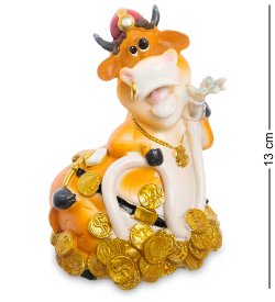 Копилка Бык Пожарный символ 2021 года