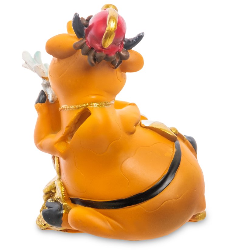 Копилка Бык Пожарный символ 2021 года AF-1006/1, фотография со спины