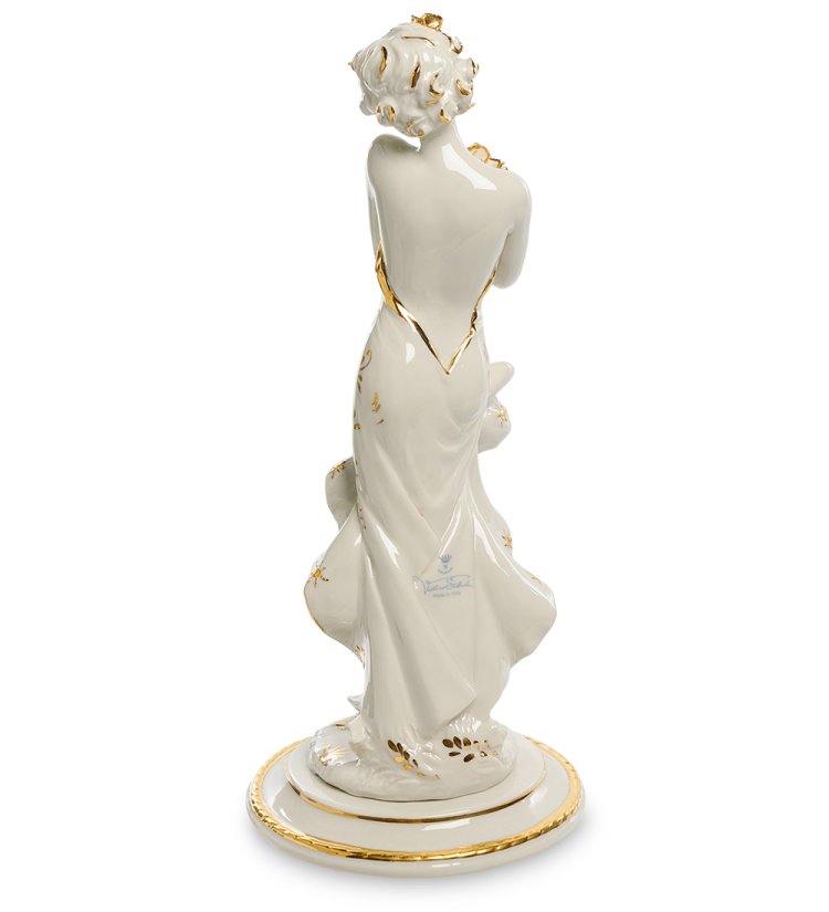 Статуэтка из керамики Дама с цветком Sabadin Vittorio SV- 27, фотография спины